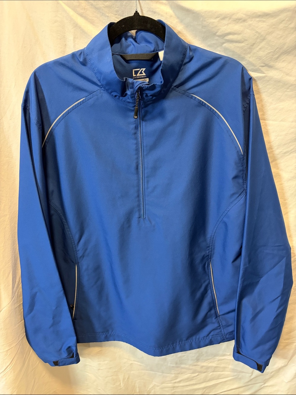 Men's Blue Half-Zip Windbreaker